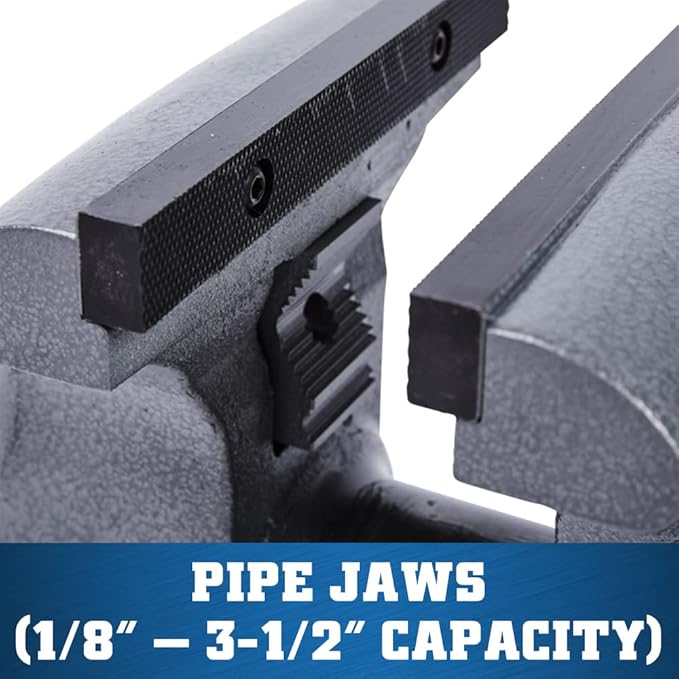 Wilton Tradesman Bench Vise, 8" Jaw Width, 6-3/4" Max Jaw Opening, 4-3/4" Throat (Model 1780A)