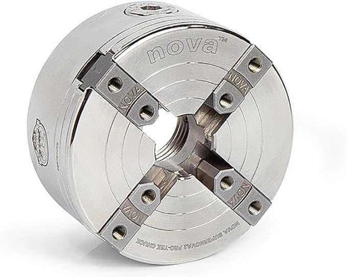 NOVA 23262 13-Piece PRO-TEK SUPERNOVA2 Insert-Type Wood Lathe Chuck and Jaws Set