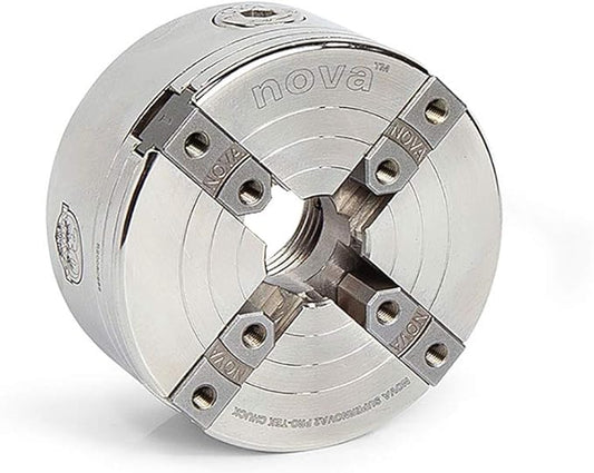 NOVA 23262 13-Piece PRO-TEK SUPERNOVA2 Insert-Type Wood Lathe Chuck and Jaws Set