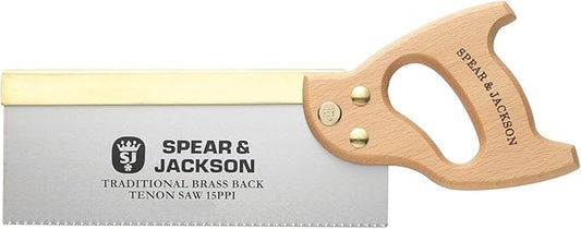 Spear & Jackson 9540B-91 Traditional Brass Back Tenon Saw, 10" x 15", Brown/Silver