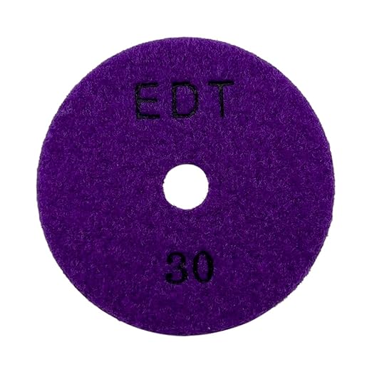 4" High Performance Dry Stone/Concrete Polishing Pads, 1.5mm Segment Height, Honeycomb Style, 30 Grit