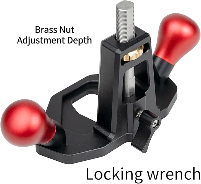Woodworking Router Plane Hand Planer Router Plane Trimming Hand Planer with Anodic Oxidation Treatment Blade used to trim wood edges