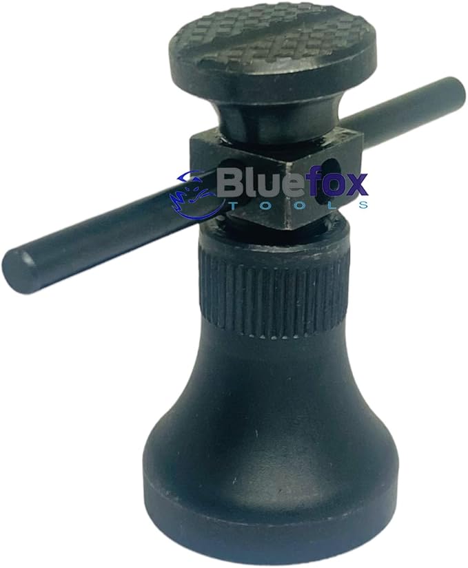 BLUEFOX TOOLS Machinist Jack Screw Set, (Pcs of 8) - 2-1/4" - 6-1/4" Range | 20 Adjustment with Pitch Screw | Knurled Finger Grip, Maximum Accuracy | 1-1/4 Inch (32mm) Base Diameter