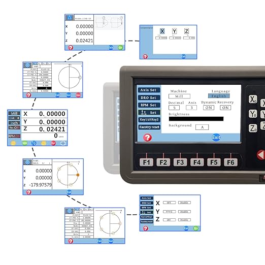 3 Axis DRO Digital Readout Magnetic Scale DRO Display Kit CNC Milling Lathe,DIY Travel Length