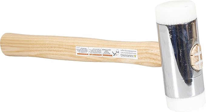 VAUGHAN Nylon Face Hammer, Chrome Plated Zinc Alloy Head, 2.75 Lbs, NT200, VN58416