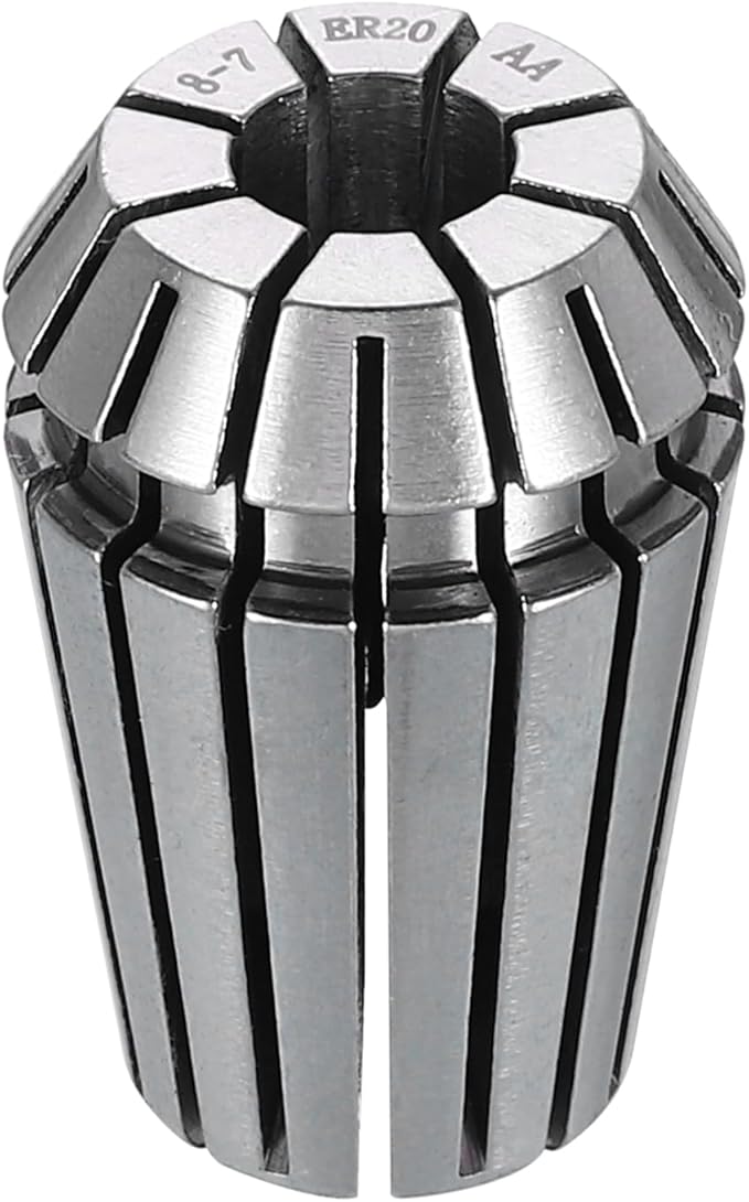 HARFINGTON Spring Collet Chuck ER20 8mm 65Mn Spring Steel Precision Router Collets for CNC Engraving Milling Lathe Tool