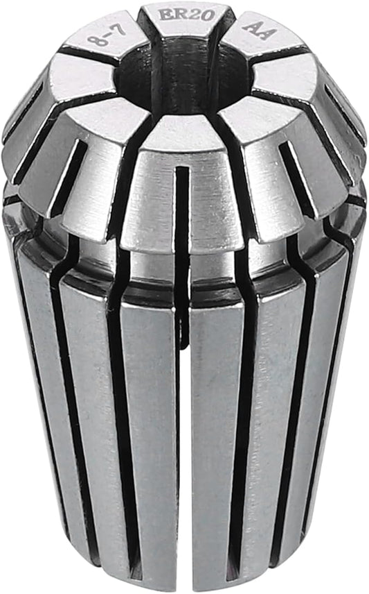 HARFINGTON Spring Collet Chuck ER20 8mm 65Mn Spring Steel Precision Router Collets for CNC Engraving Milling Lathe Tool