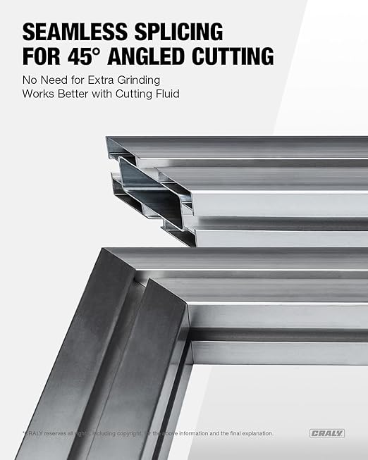 CRALY 7-1/4 Inch 56 Teeth Aluminum and Non-Ferrous Metal Cutting Circular Saw Blade, 5/8 Inch Arbor, Carbide Tipped, Thin Kerf, Black Ice™ Coating, for Medium Aluminum, Plastic, Composite(C0756AL)