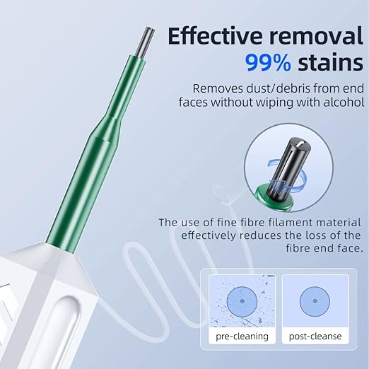 Fiber Optic Connector Cleaning Pen,Fiber Optic Cleaner Pen for 2.5mm Ferrules SC,FC,ST,SC/APC and FC/APC,800+ Clean Times