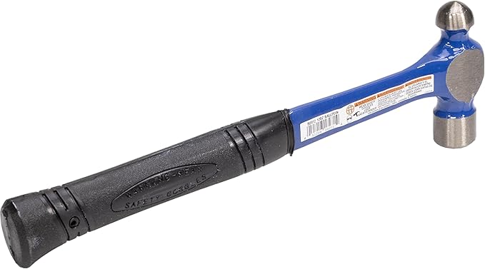 VAUGHAN Ball Pein Hammer, 12 oz, Steel handle, American high carbon steel, R2012, VN16271