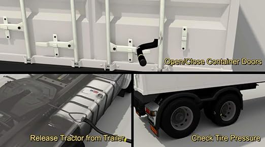 Opnbar Safety Tool (4 Pack) - 3 Trucker Tools in 1: Leverage Bar, Tire Thumper and 5th Wheel Hitch Release, Steel - Made in USA, Flat Black, Yellow