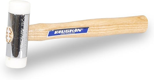 VAUGHAN Nylon Face Hammer, Chrome Plated Zinc Alloy Head, 1 Lbs, NT125, VN58410