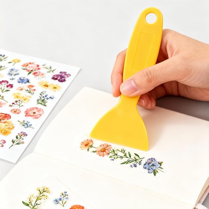 80 Pack 2 Inch Putty Knives, Plastic Putty Knife, Flexible Plastic Paint Scrapers, Black and Yellow Putty Knife Scraper for Spackling, Painting, Spreader, Spackle