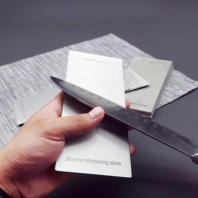 Diamond Sharpening Stone Set,Diamond Lapping Plate Coarse/Medium/Fine Grit Sharpener, Honing Whetstone for Kitchen, Sharpening Dull (150+400+600+800+1000+1500+2000)