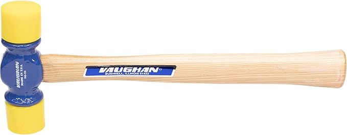 VAUGHAN Soft Face Hammer, Made In The USA, American High Carbon Steel Head, 12 oz, PF12, VN19425