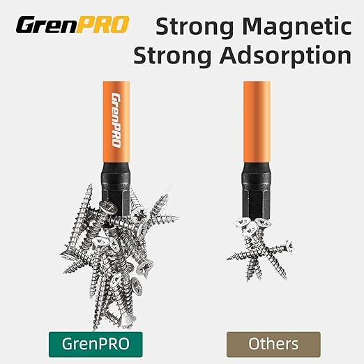 20Pcs Allen Wrench Drill Bit Set, 1/4??Hex Screwdriver Bit Set, S2 Steel Impact Driver Bit Set with Storage Organizer, CNC Machined Tips with Magnetism