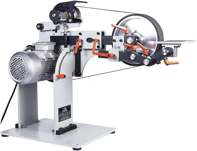 Belt Sander Grinder 72inch Belt Metal Polishing Machine Variable Speed Knife Grinder with Reversible Base 220V