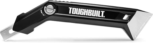 ToughBuilt ??Carpet Knife, Heavy-Duty Fixed Utility Knife with Ergonomic Handle and Quick-Change Blade Mechanism, Precision Cutting Design for Carpet, Vinyl & Flooring Applications (TB-H4-11-CK)