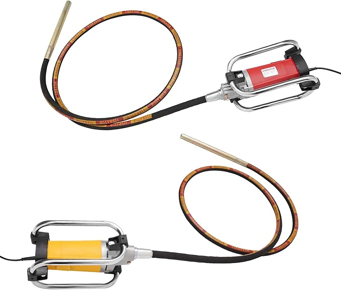 Electric Concrete Vibrator, 2000W 4300rpm Handheld Insertion Concrete Vibrating Tool with 13FT Vibrating Shaft, Portable Pencil Cement Vibrarator for Industrial Concrete Construction