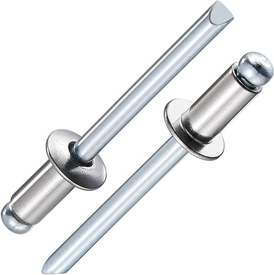 (300Pcs) 1/8"x3/8" stainless steel blind pro Rivets,Steel handle and stainless steel mandrel