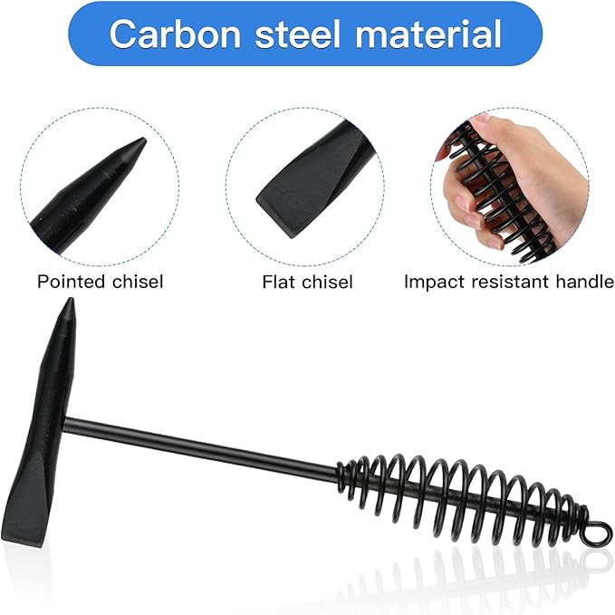 6Pcs Welding Accessories, Chipping Hammer 10.55 In, Pliers 8.07 In, Wire Brush 9.84 In, Metal Sheet Gauges and Welding Gloves, Essential Welder Cleaning Set for Slag Removal & Maintenance