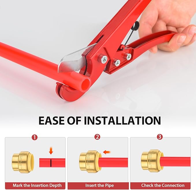 (Pack of 2) EFIELD 1 Inch Plug End Cap Push-Fit Fitting to Connect Pex, Copper, CPVC With Disconnect Clip,(PF101-2PCS)