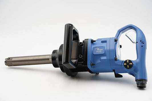 Airboss AW-280GL 1" 16LBS US Germany Award Winning Lightweight Air Impact Wrench 6" Shaft 2200 ft-lb Nut Busting Torque Weighs 16.1 lbs Twin Hammer Magnesium Alloy Design