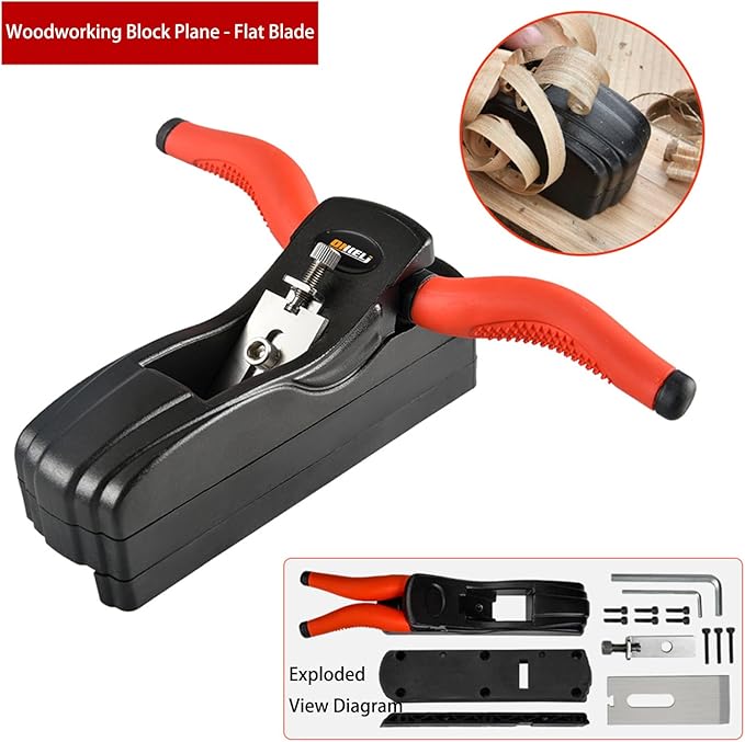 Chamfer Plane with Auxiliary Locator, Woodworking Hand Planer for Quick Edge Planing and Corner Trimming, Wood Planer for Professional Woodworkers, DIY Home Improvement & Carpenter Tools