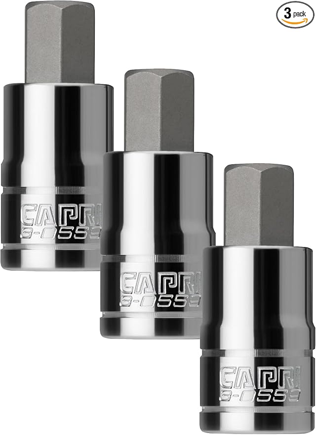 Capri Tools 3-0559 9/16-Inch Hex Bit Socket, 1/2-Inch Drive, SAE (Pack of 3)