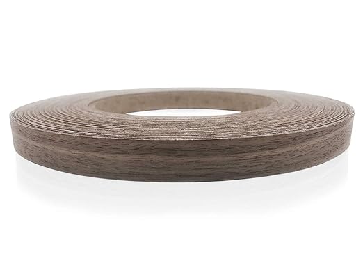Edge Supply Walnut 3 in x 250 ft Roll ??Pre-Glued Iron On Wood Veneer Tape ??Wood Veneer Edge Banding Tape with Hot Melt Adhesive, Smooth Sanded Finish Ideal for Furniture & DIY, Made in USA