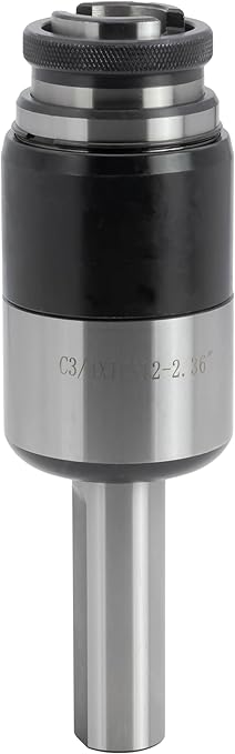 Floating Tap Holder Set, 3/4" Diameter Straight Shank, Quick Change, Positive Drive, with 8 pcs Adapters for #5 to 1/2" Taps