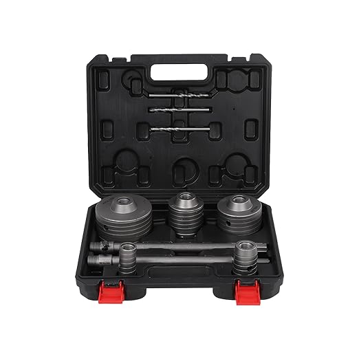 9PCS Concrete Hole Saw Kit,Masonry Hole Saw with SDS Plus & Max Shank for Masonry Brick Cement Stone Wall Drilling Core bit Set 30/40/65/80/100mm
