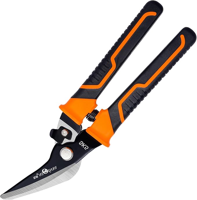 9'' Scissors Heavy Duty, Carpet Cutter with SK-5 Steel Blade, Multipurpose Carpet Cutting Scissors All Purpose for Carpet/Cardboard/Recycle