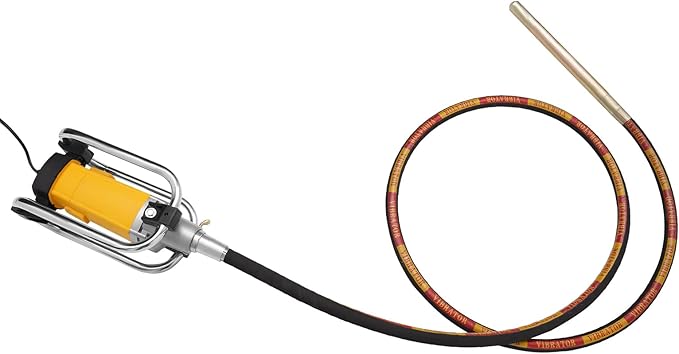 Electric Concrete Vibrator, 2000W 4300rpm Handheld Insertion Concrete Vibrating Tool with 13FT Vibrating Shaft, Portable Pencil Cement Vibrarator for Industrial Concrete Construction