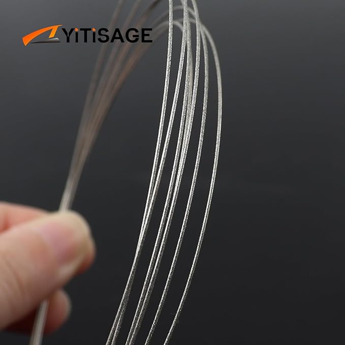 Coping Saw Steel Frame and Diameter 0.5mm Diamond Wire For Woodworking,Metal,Plastic, Wood Board Cutting Coping Saw Kit