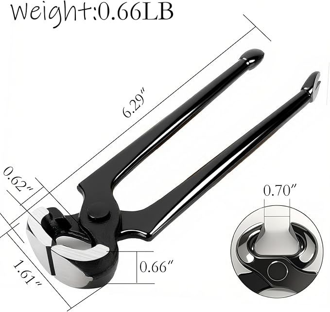 6" Nail Puller Tool,4-in-1,Labor-Saving,High Hardness,Durability and Rusting.