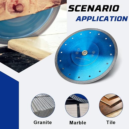 YIJING 10" Super Thin Ceramic Porcelain Tile Blade Diamond Blade for Granite Marble Ceramic Tile