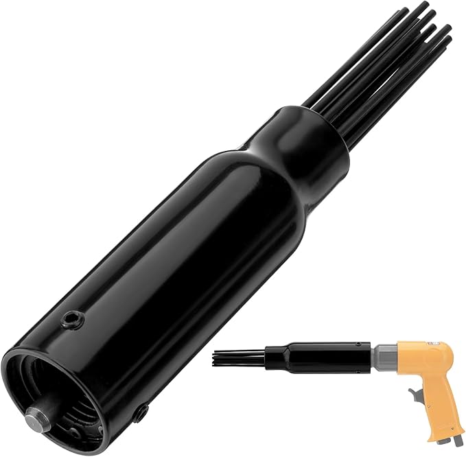 Needle Scaler Attachment Air Tool, Air Hammer Descaling Needles Heavy-Duty Pneumatic Rust Remover Tool(19PCS Set)