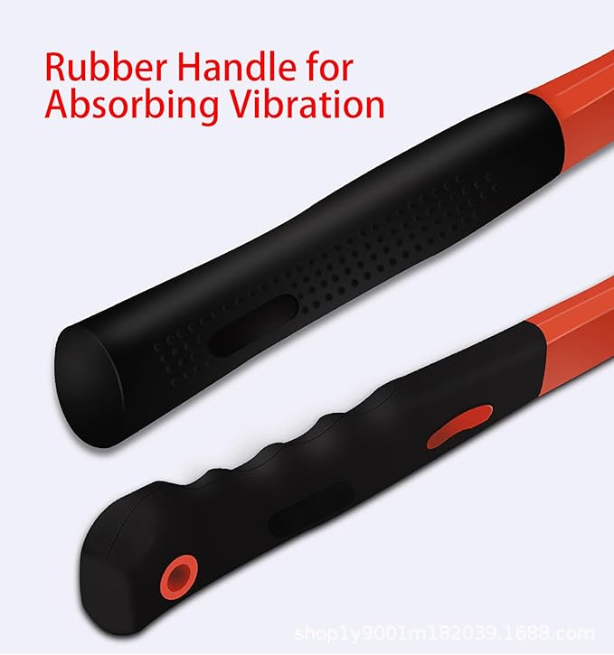 12 Oz Rubber Mallet Hammer with Shock-absorbing Fibre Handle for Floor Installation, Camping, Tent Stakes, Home Decoration Construction and Woodworking (1)
