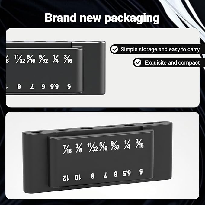 14pcs Power Nuts Driver Drill Bit Tools Set Metric Socket Wrench Screw 1/4'' Driver Hex Keys