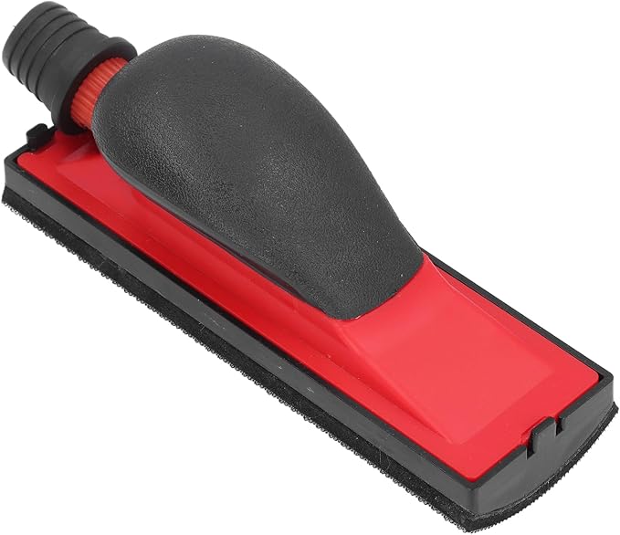 Adjustable Hand Sanding Block, Brushed Chassis Hand Sander with Dust Extraction, Ideal for Woodworking, Home Cleaning, ABS Material