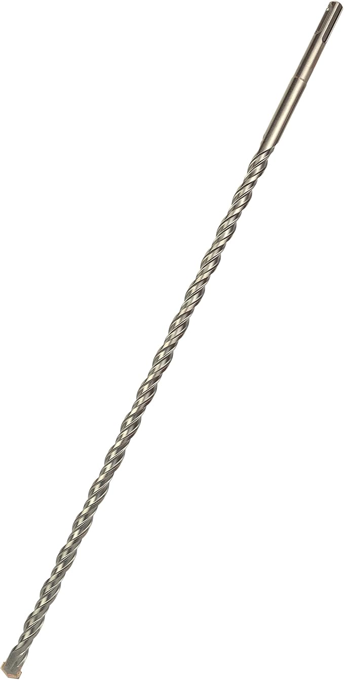 3/8 Inch x 18 Inch SDS Plus Rotary Hammer Drill Bit, Carbide Tipped for Brick, Stone, and Concrete (3/8" x 16" x 18")