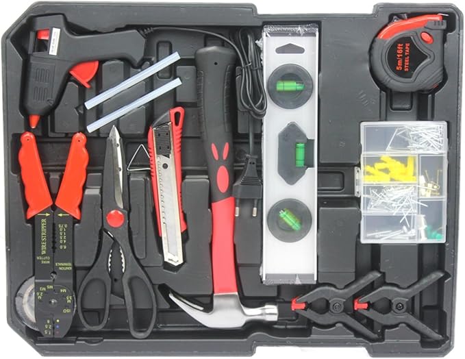 899PCS Tool Set, Complete Tool Box Set Hand Tool Set with Tool Box, Household Tool Kit with Rolling Tool Box, Mechanic Tool Set Rolling Tool Set for Home/Auto Repair Tool Set - Silver