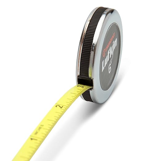 Crescent Lufkin 1/4" x 6' Executive짰 Diameter Yellow Clad A19 Blade Pocket Tape Measure - W606PD