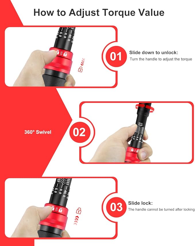 ATsafepro 3/4 Torque Wrench 100-650 Ft-Lb ??짹3% Accuracy, Reversible 48-Tooth Ratchet, Cr-V Steel, Dual Scale, 3/4" Drive Click Heavy Duty Precision Torque Wrench for Truck, RV, Heavy Equipment