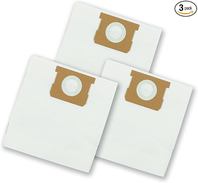 Shop-Vac 9066233 Disposable Filter Bags, Fits 10-14 Gallon Vacs, For Dry Pick-Up Only, Non-Hazardous Materials, (3-Pack)