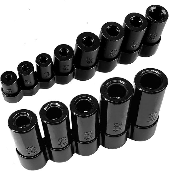 70500 Tap Socket Set + 71670 Tap Socket Set, 13Pcs Tap Socket Wrench Adapter Set Fits All Number & Fractional M.C.T.I. Standard Taps