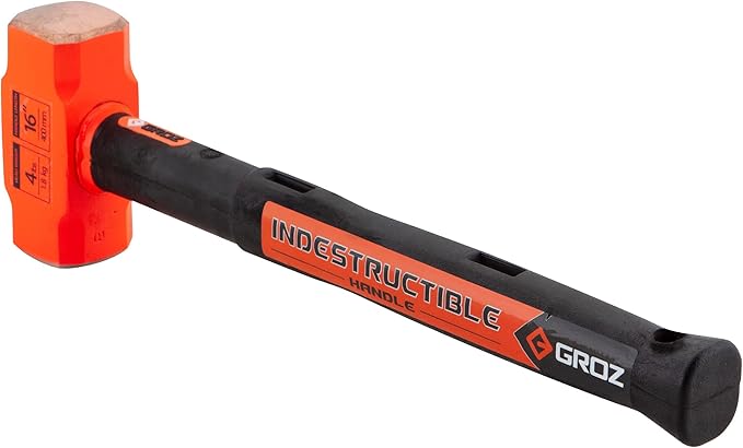 Groz 34604 16" Indestructible Copper Head Striking Hammer, 4 lb