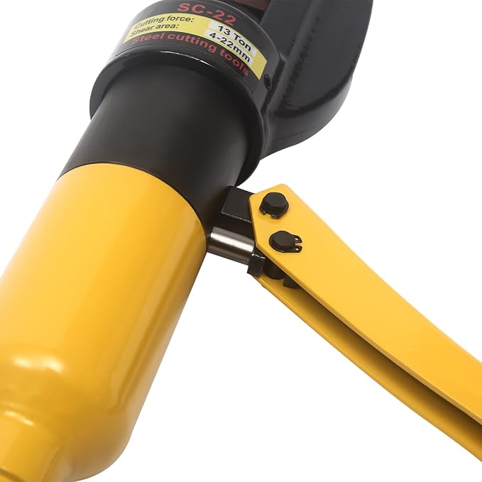 8 Ton 4-16mm Hydraulic Rebar Cutter&Benders Professional Handheld Hydraulic Rebar Cutter w/Box Steel Bolt Chain Cutting Tool for Roll Cages Can Cut Screw Thread Steel (Shear Area Max: 16mm/0.63in)