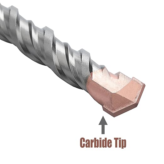 5/16 x 6.3 inch (8x160mm) SDS Plus Masonry Drill Bit, Rotary Hammer Drill Bit,Concrete Drill Bit for Concrete, Brick, Block,5/16 x 3.8 x 6.3 inch
